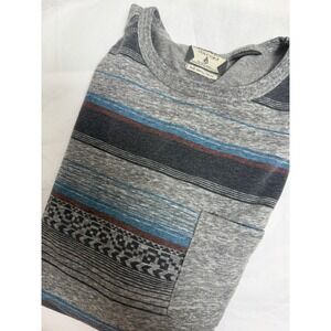 Volcom Long Sleeve  Corpo Class Shirt Striped Grey Men's Shirt Skate Bike Sz Sm